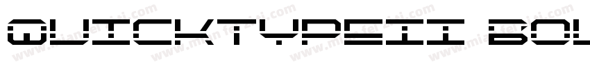 QuickTypeII Bold字体转换